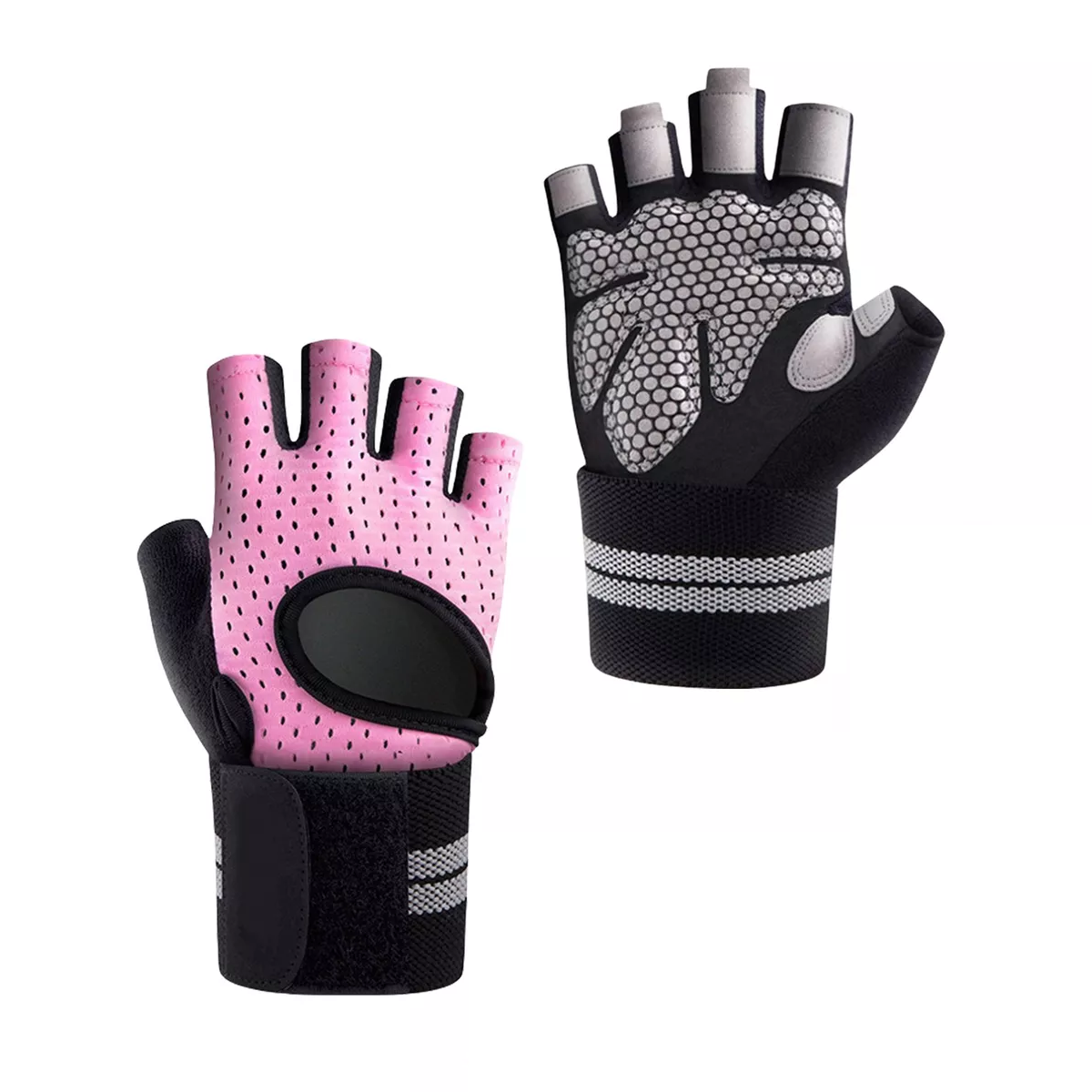 Foto 2 pulgar | Guantes Para Gym Pesas Deportivos Muñequeras Talla M  Eo Safe Importsesi-14345  Rosa