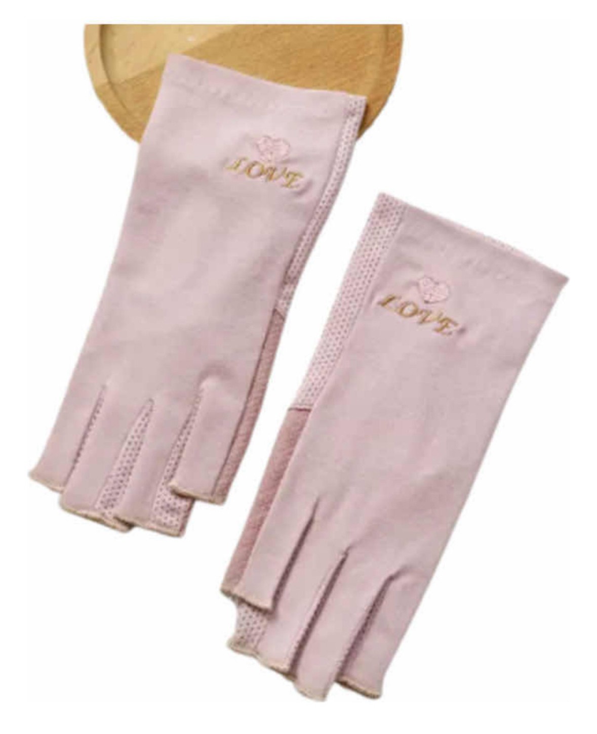 3 Pares De Guantes Sin Dedos Chuyland 3 Pares Rosas  Algodón Antiderrapantes Para Manejar, Spinning,  Proteccion