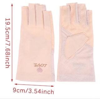 Foto 2 | 3 Pares De Guantes Sin Dedos Chuyland 3 Pares Rosas Algodón Antiderrapantes Para Manejar, Spinning, Proteccion