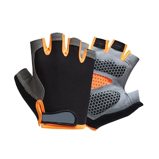 Foto 1 | Guantes Deportivos Medio Dedo Talla M/g Eo Safe Imports Esi-16955 Naranja