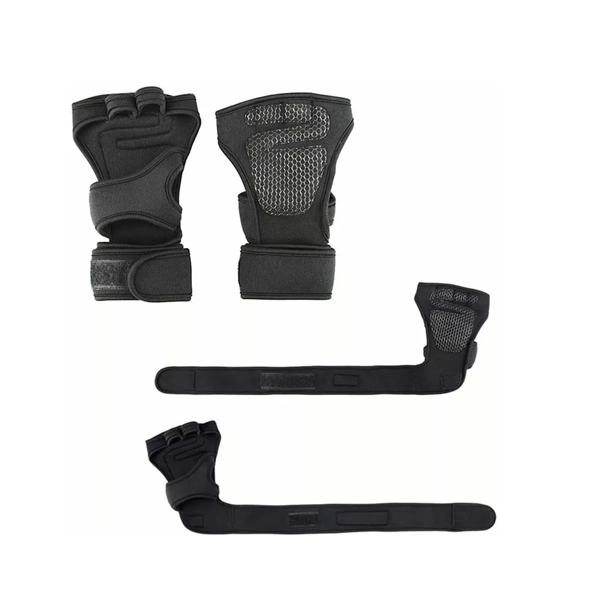 Foto 3 pulgar | Guantes Tacticos De Gym Pesas Crossfit Gimnasio Mujer Hombre Talla L Eo Safe Imports Esi-18244 Negro