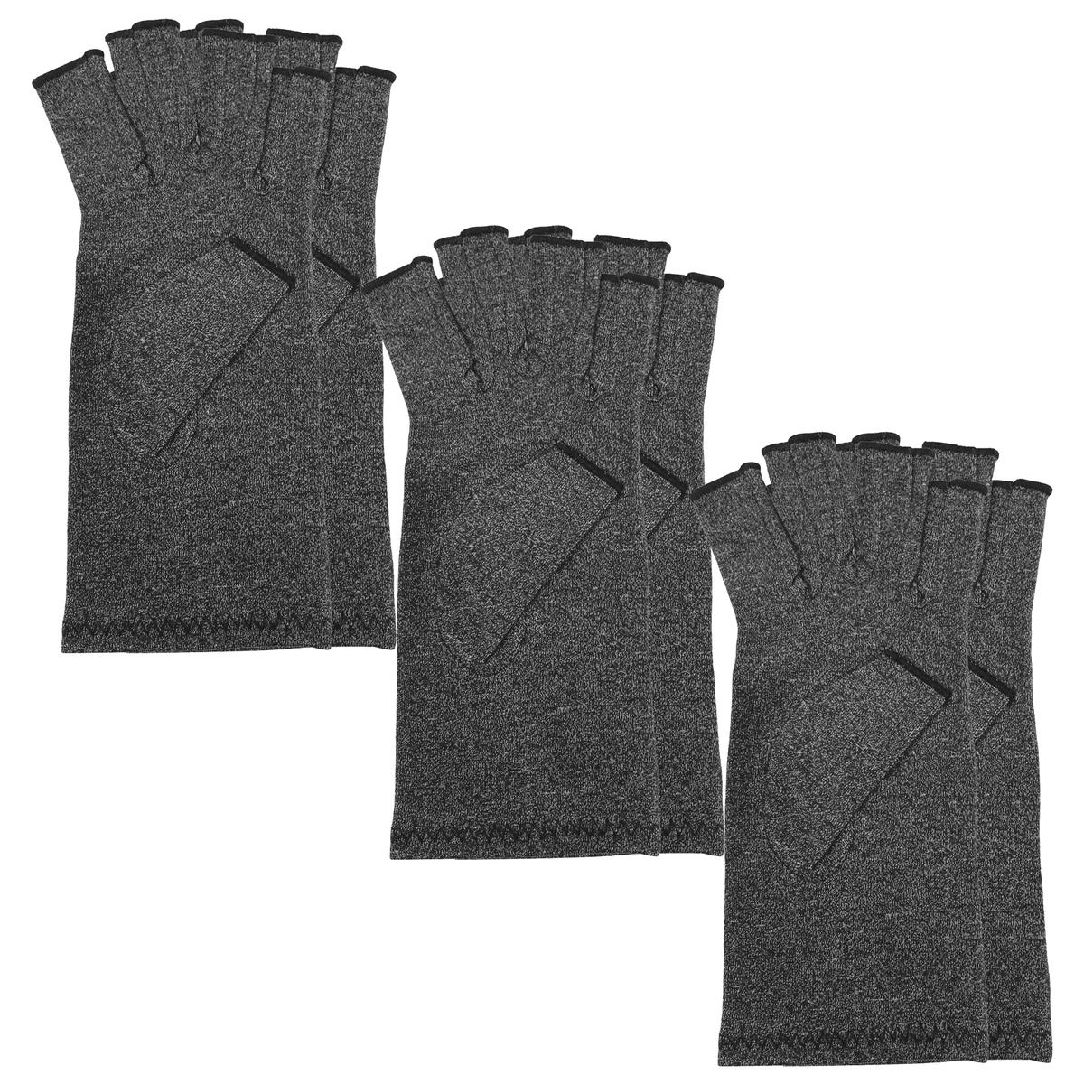Foto 2 pulgar | Guantes Para Manos Sensibles Mxahg-013 Fullmedix 3 Pares Gris