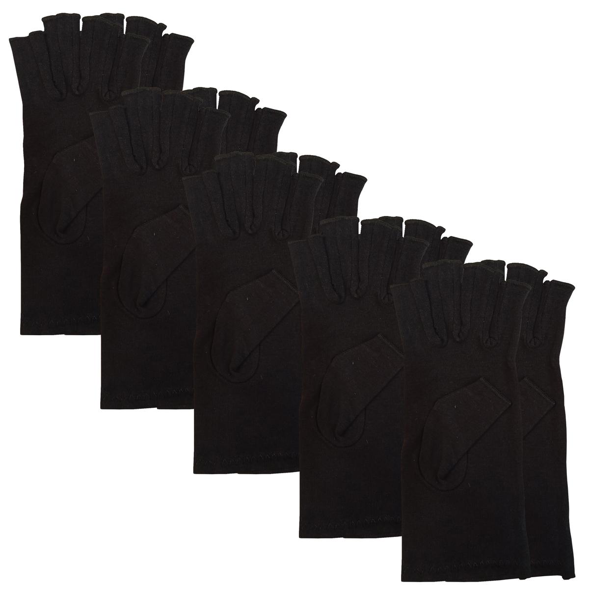 Guantes Ligeros De Compresión Mxahb-015 Fullmedix 5 Pares Negro