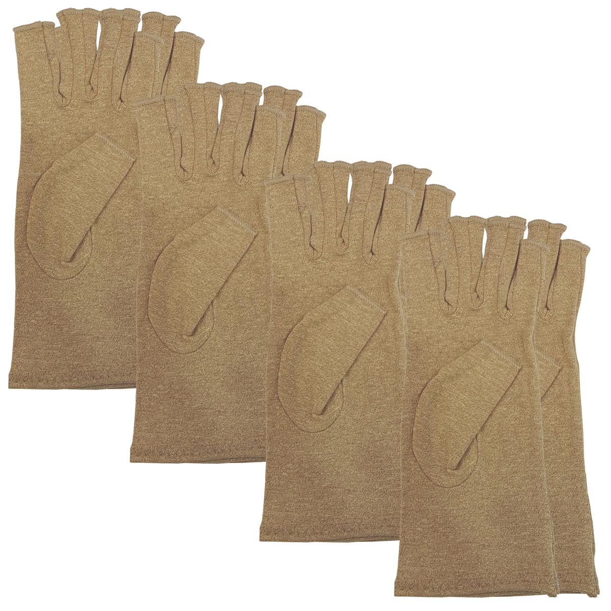 Foto 2 pulgar | Guantes De Compresión Para Ciclismo Mxahf-004 Fullmedix 4 Pares Beige