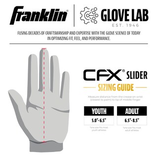 Foto 7 | Manopla Deslizante Franklin Sports Cfx Prt Para Béisbol Y Sóftbol Juvenil - Venta Internacional.
