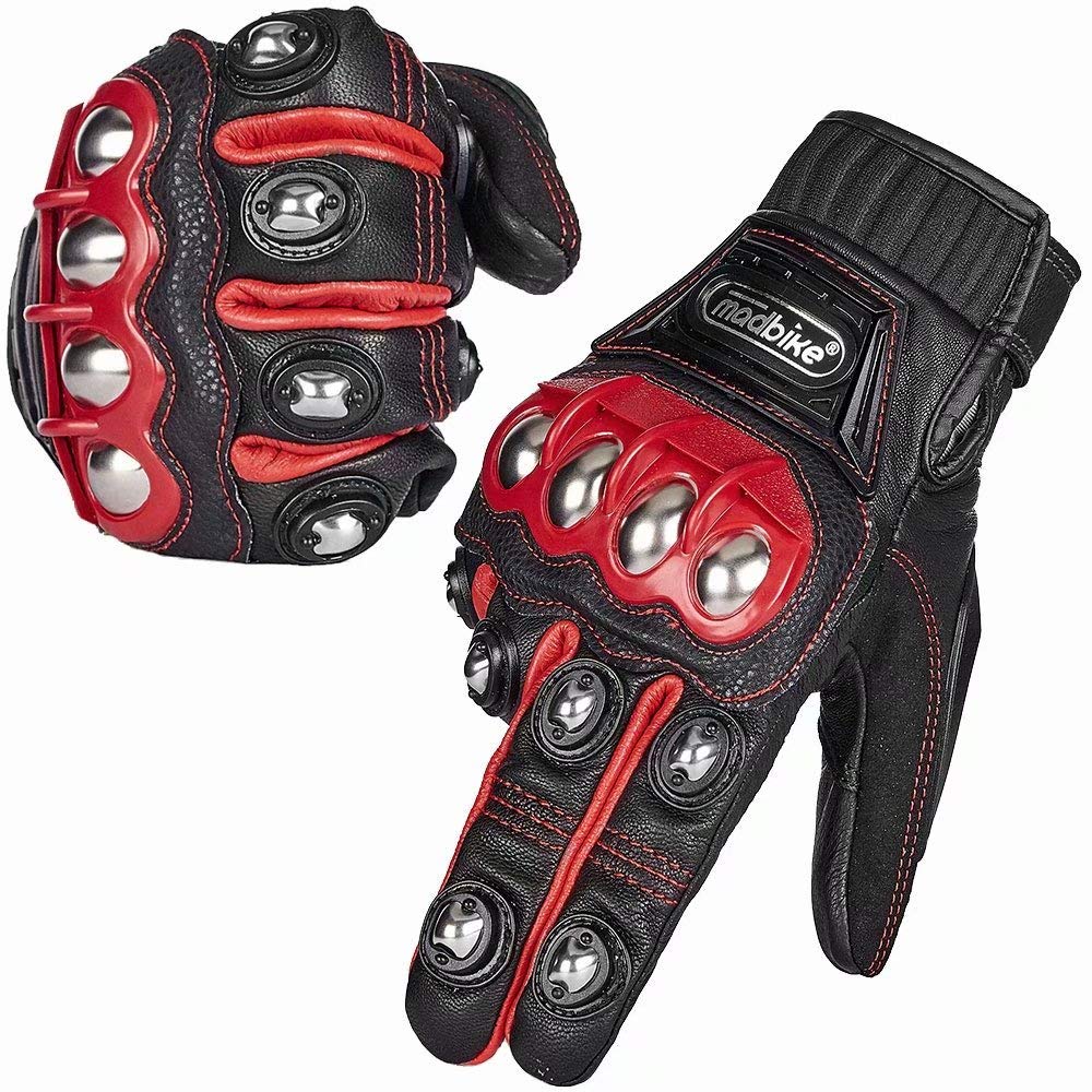 Foto 2 pulgar | Guantes De Moto Ilm De Acero Aleado Y Piel Con Nudillos Duros - Venta Internacional.