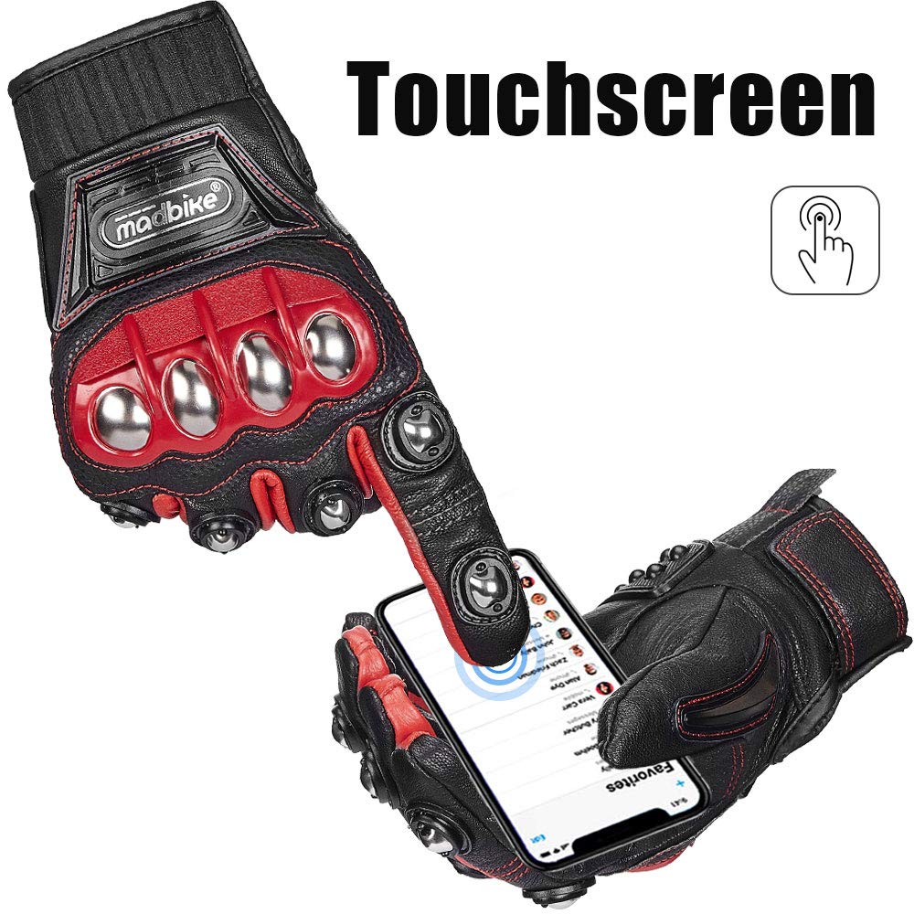 Foto 3 pulgar | Guantes De Moto Ilm De Acero Aleado Y Piel Con Nudillos Duros - Venta Internacional.