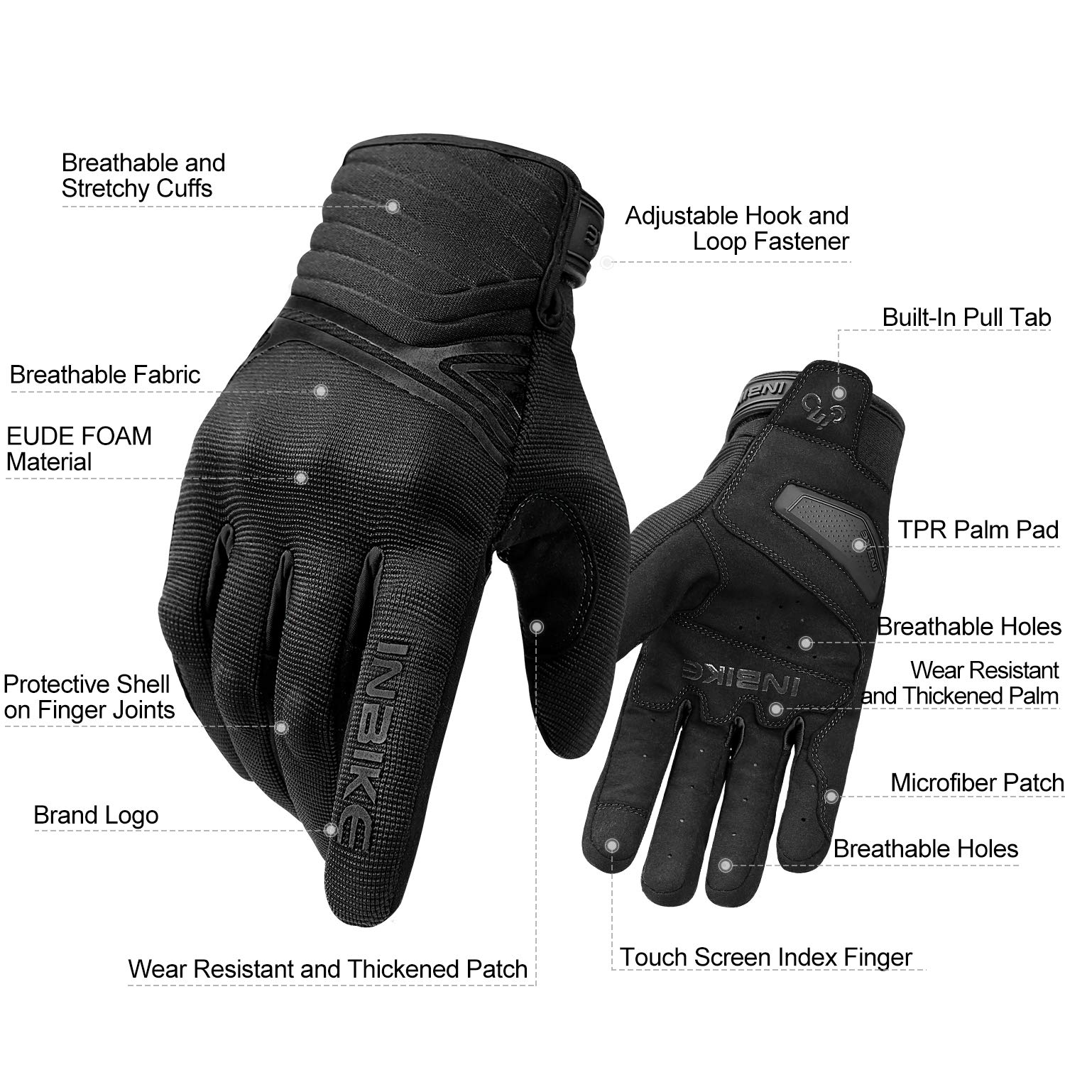 Foto 3 pulgar | Guantes De Moto Inbike Con Pantalla Táctil Transpirable Para Adultos - Venta Internacional.