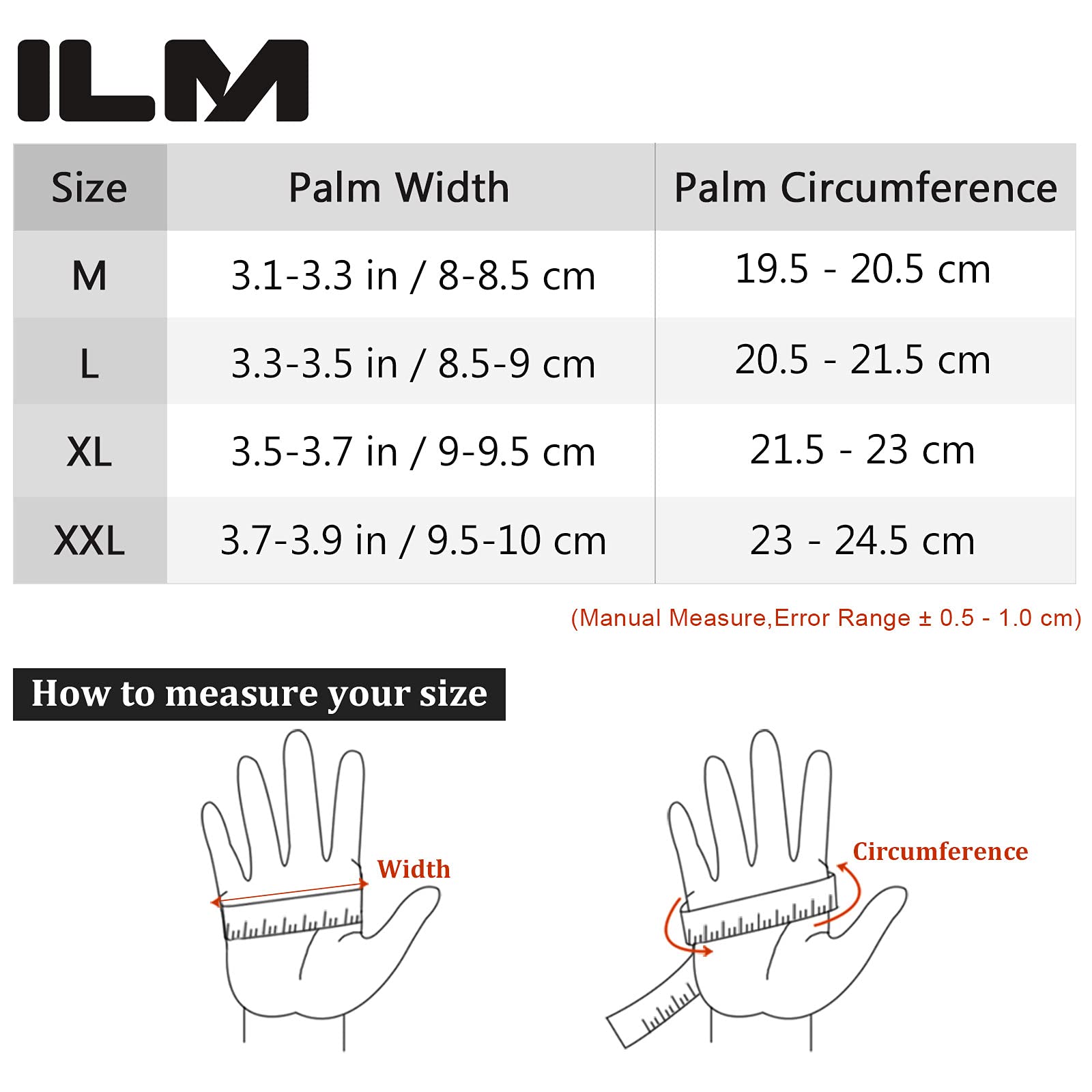 Foto 6 | Guantes Ilm, Aleación De Acero, Piel, Nudillos Duros, Pantalla Táctil, Color Rojo Xl - Venta Internacional.