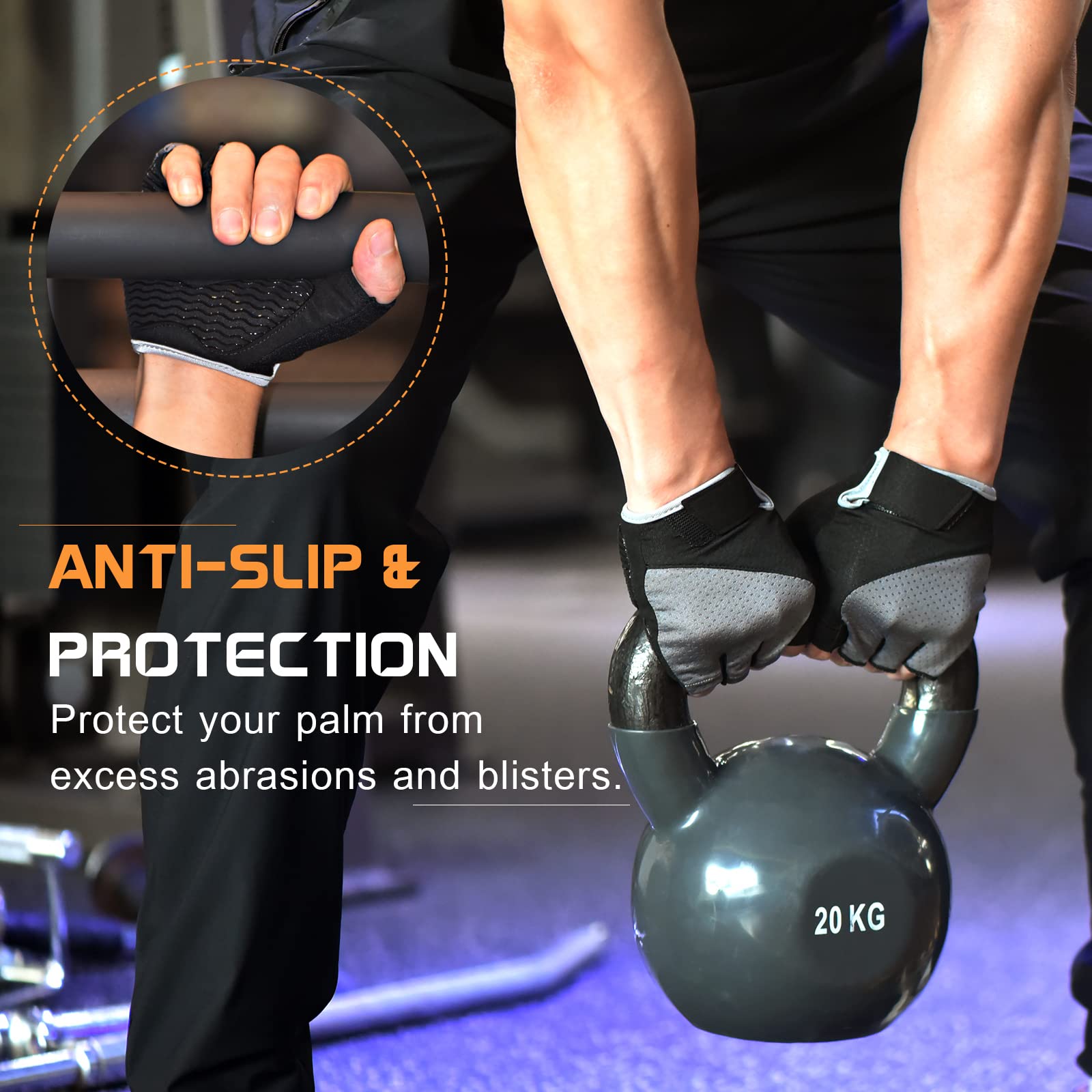 Foto 6 pulgar | Guantes De Gimnasio Sunnex Fingerless Para Mujeres De Levantamiento De Pesas - Venta Internacional.