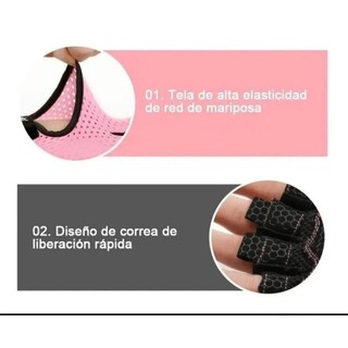 Foto 2 | Guantes De Entrenamiento Para Gimnasio, Talla S, Color Rosa, Para Mujer Y Hombre - Venta Internacional.