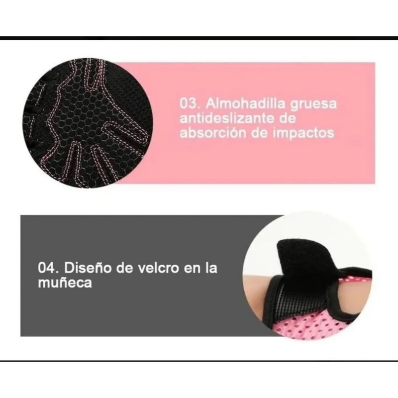 Foto 4 pulgar | Guantes De Entrenamiento Para Gimnasio, Talla S, Color Rosa, Para Mujer Y Hombre - Venta Internacional.