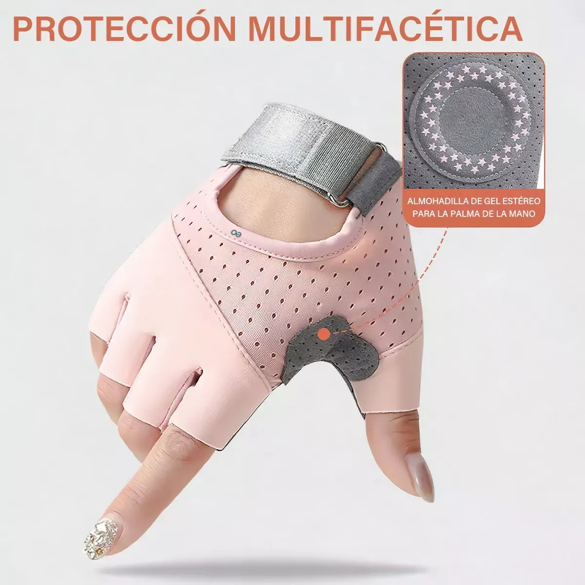 Foto 3 pulgar | Guantes  Tacticos, Pesas Gimnasiotallam Eo Safe Imports Esi-19005 Rosa
