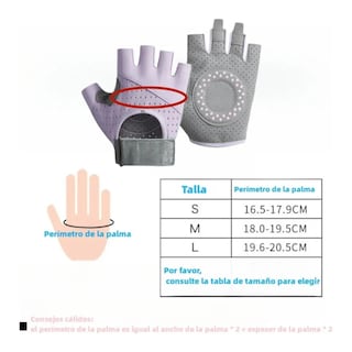 Foto 2 | Guantes Gym Tacticos, Para El Gimnasio Talla:m Eo Safe Imports Esi-19007 Purpura