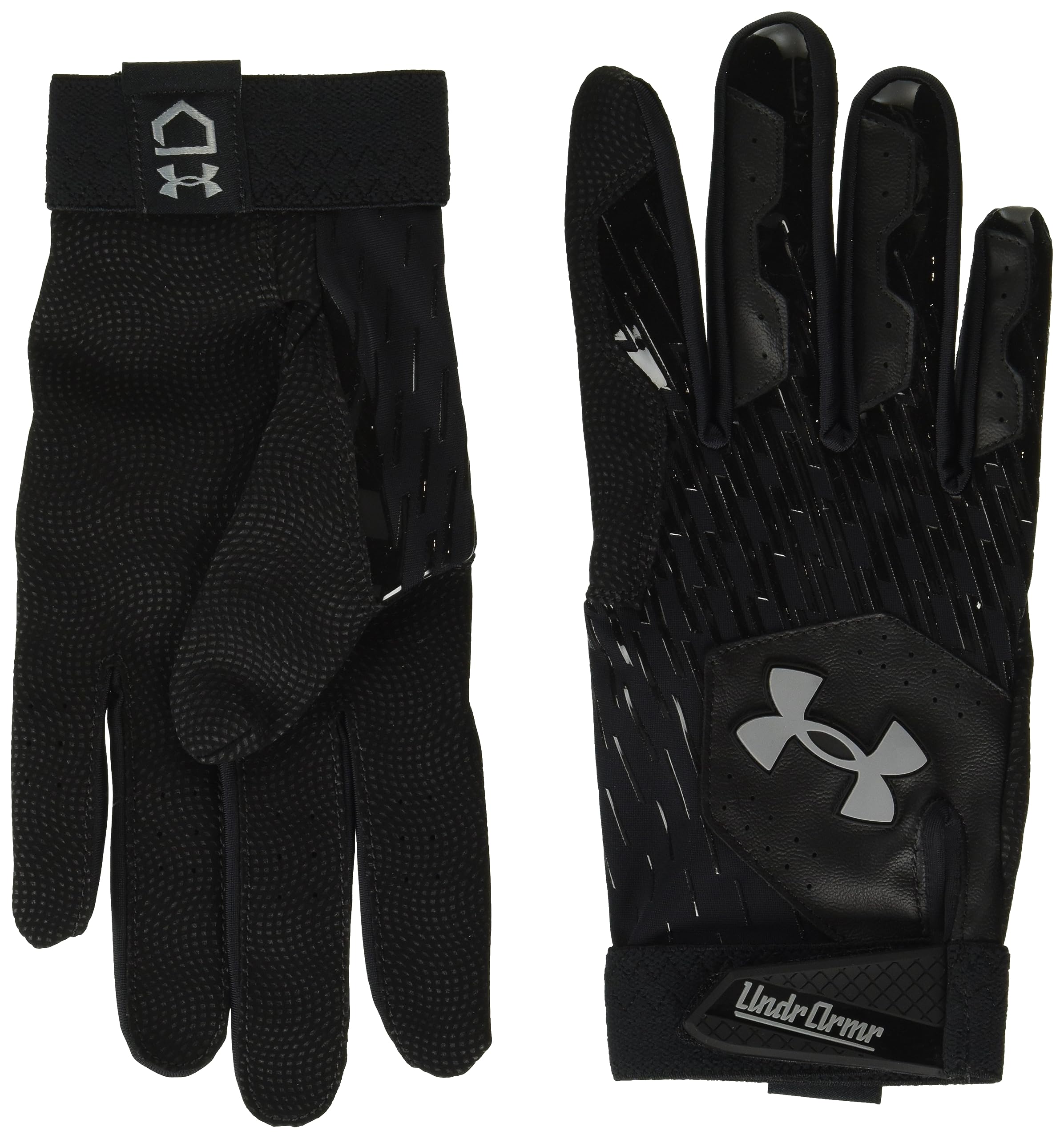 Foto 2 pulgar | Guantes De Béisbol Under Armour Clean Up 004 Negro/negro/acero - Venta Internacional.