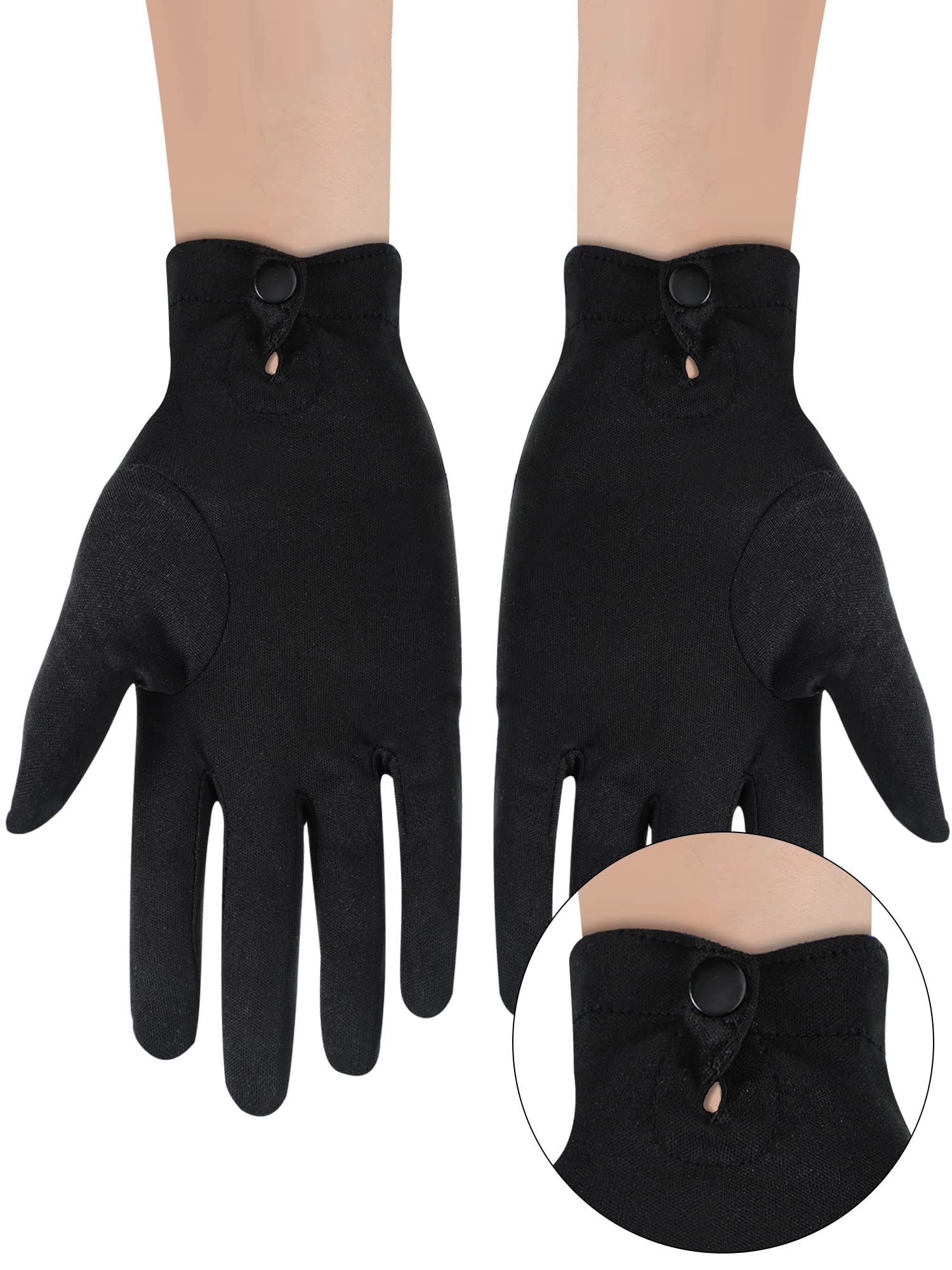 Foto 4 pulgar | Guantes Satinior De Nailon Y Algodón Negros Para Hombre, 6 Pares - Venta Internacional.