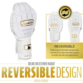 Foto 4 | Manopla Deslizante Franklin Sports Cfx Prt De Béisbol Para Adultos, Blanco/dorado - Venta Internacional.