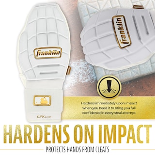 Foto 6 | Manopla Deslizante Franklin Sports Cfx Prt De Béisbol Para Adultos, Blanco/dorado - Venta Internacional.