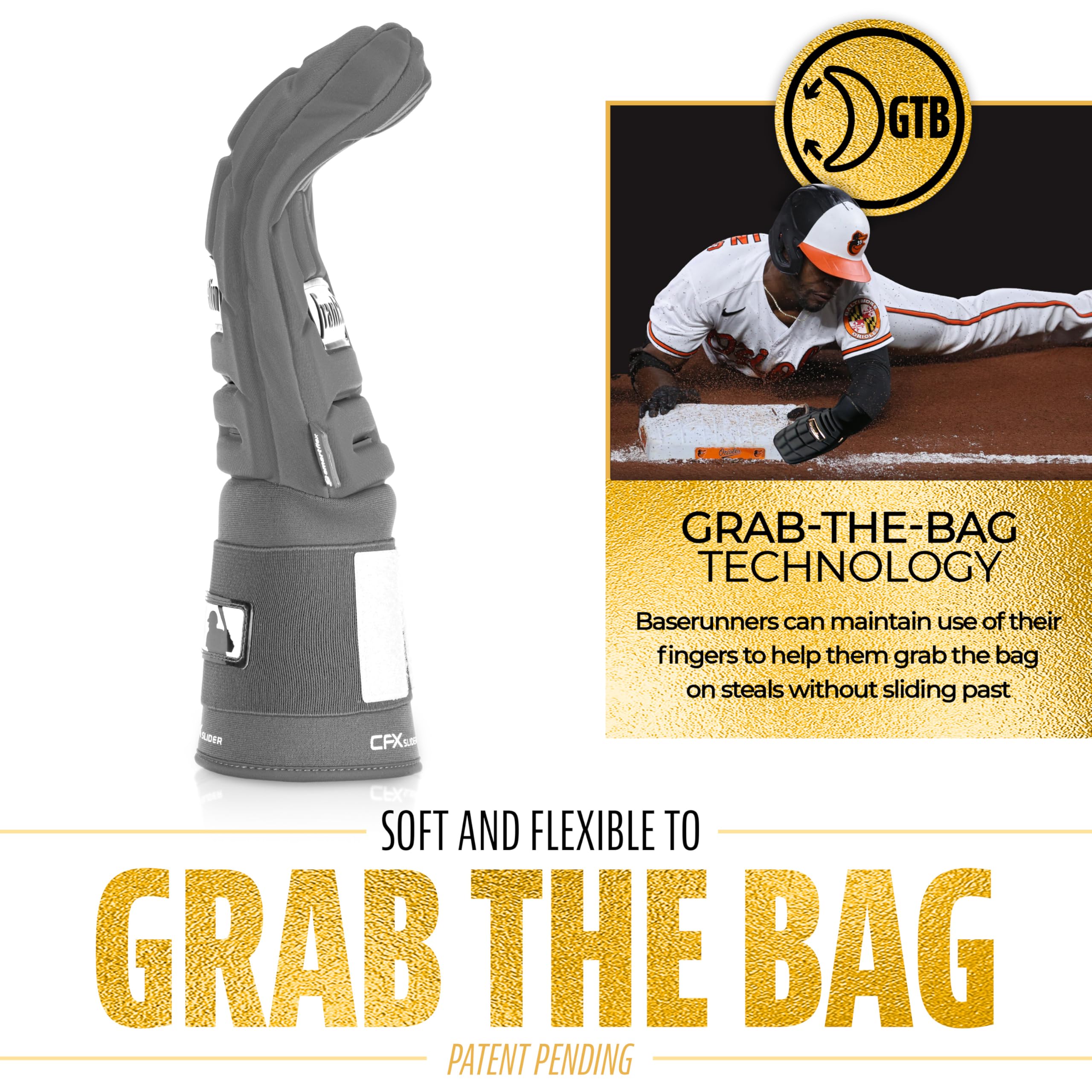 Foto 6 pulgar | Manopla Deslizante Franklin Sports Cfx Prt De Béisbol Para Adultos, Gris - Venta Internacional.