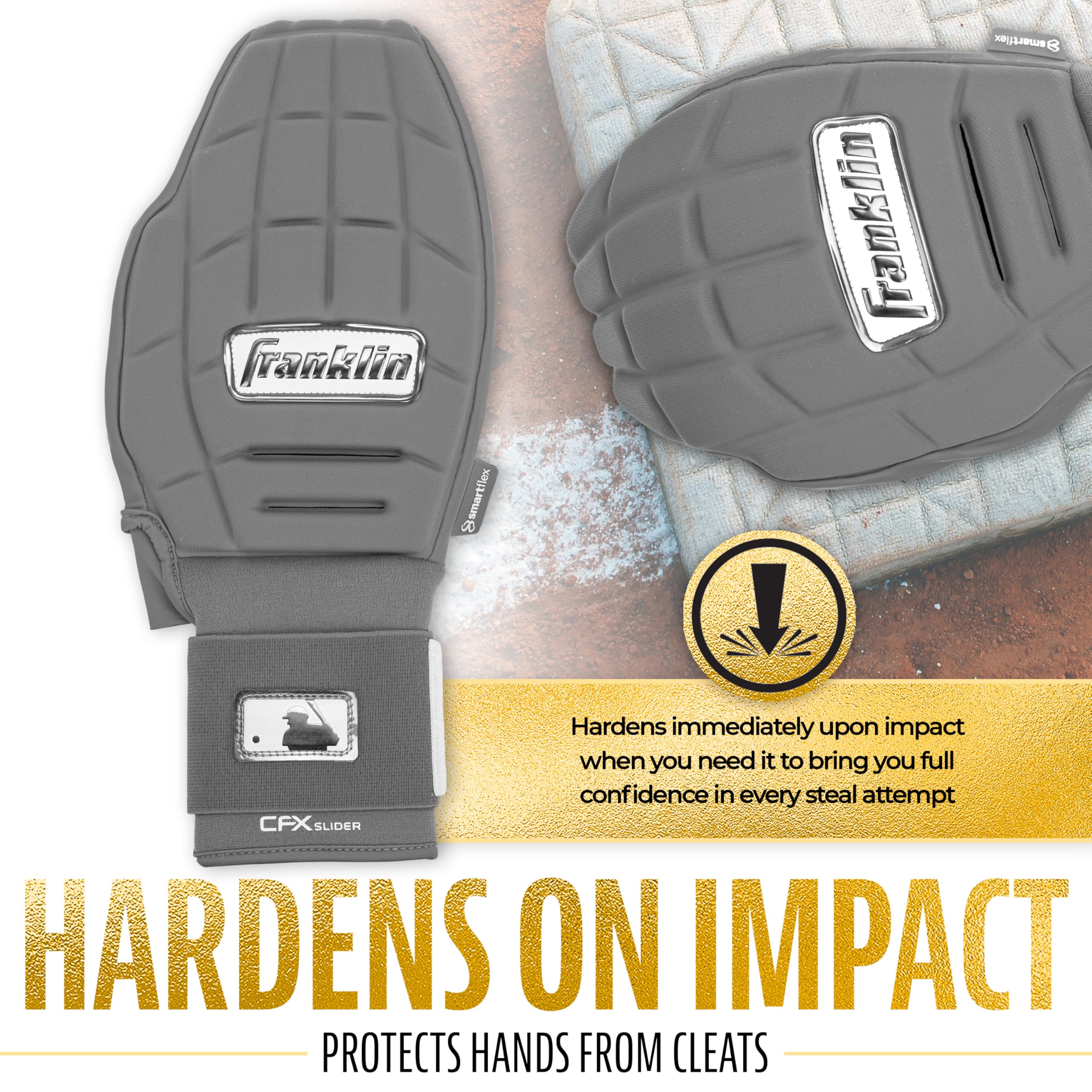 Foto 7 pulgar | Manopla Deslizante Franklin Sports Cfx Prt De Béisbol Para Adultos, Gris - Venta Internacional.