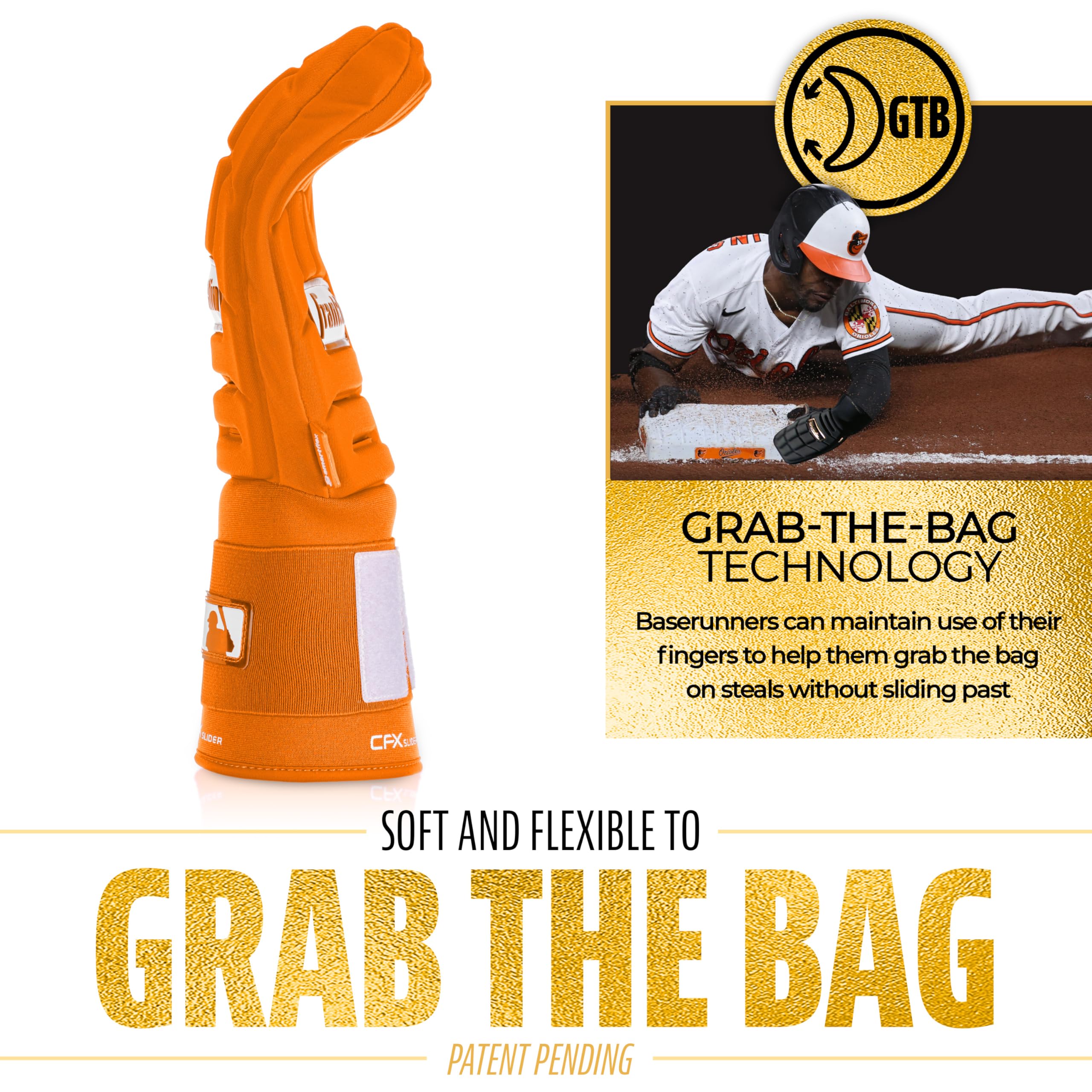 Foto 6 pulgar | Manopla Deslizante Franklin Sports Cfx Prt De Béisbol Para Adultos, Naranja - Venta Internacional.