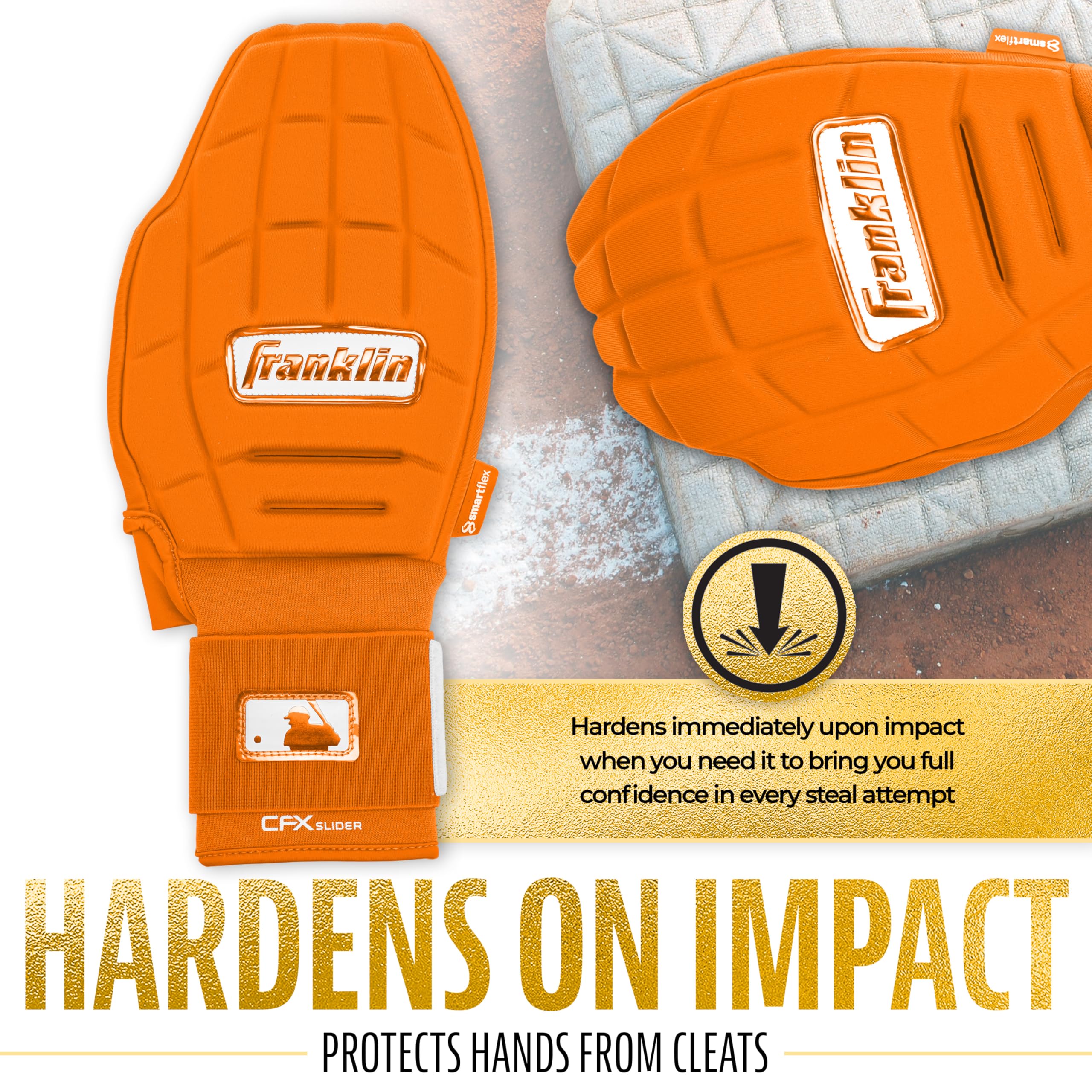 Foto 7 pulgar | Manopla Deslizante Franklin Sports Cfx Prt De Béisbol Para Adultos, Naranja - Venta Internacional.