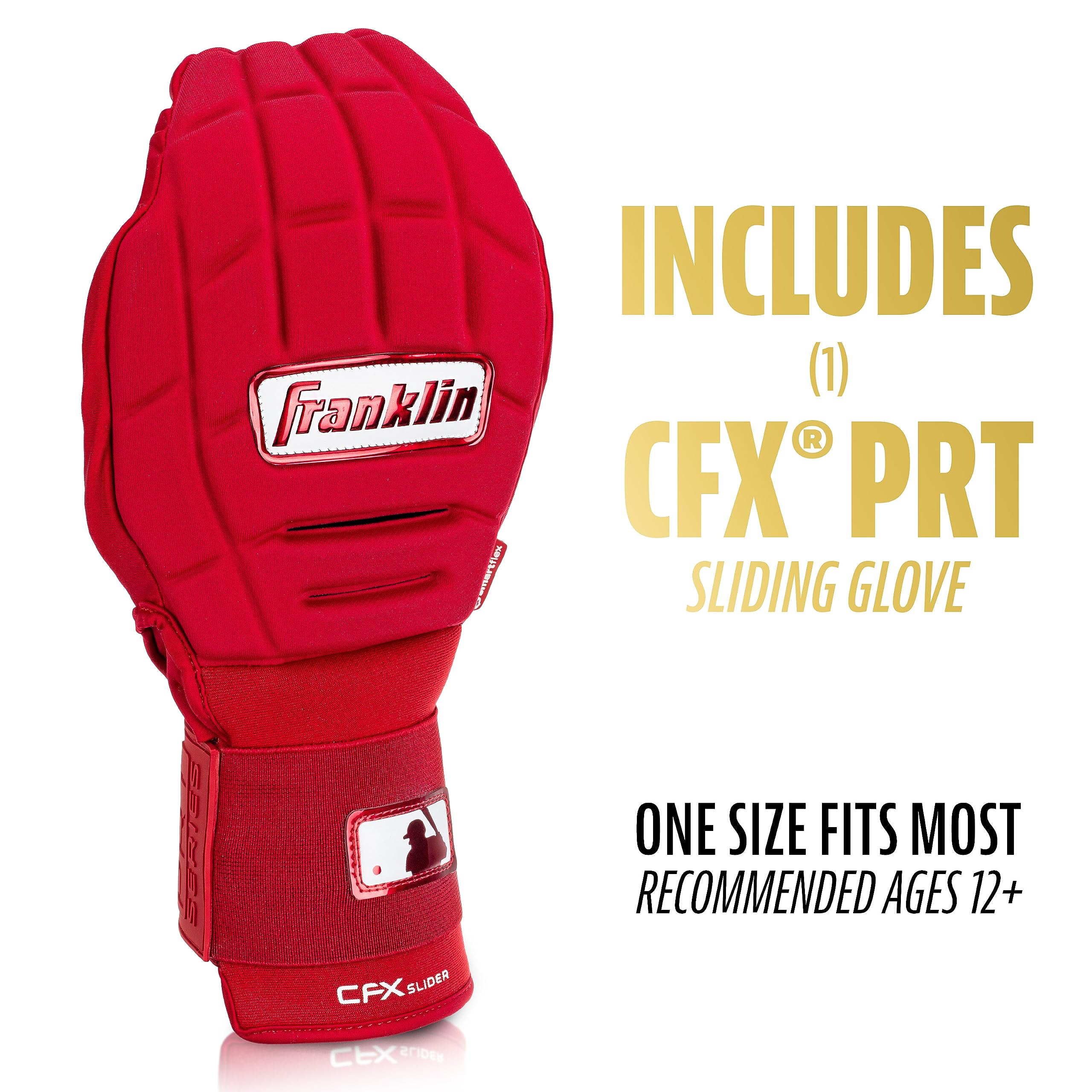 Foto 3 pulgar | Manopla Deslizante Franklin Sports Cfx Prt De Béisbol Para Adultos, Color Rojo - Venta Internacional.