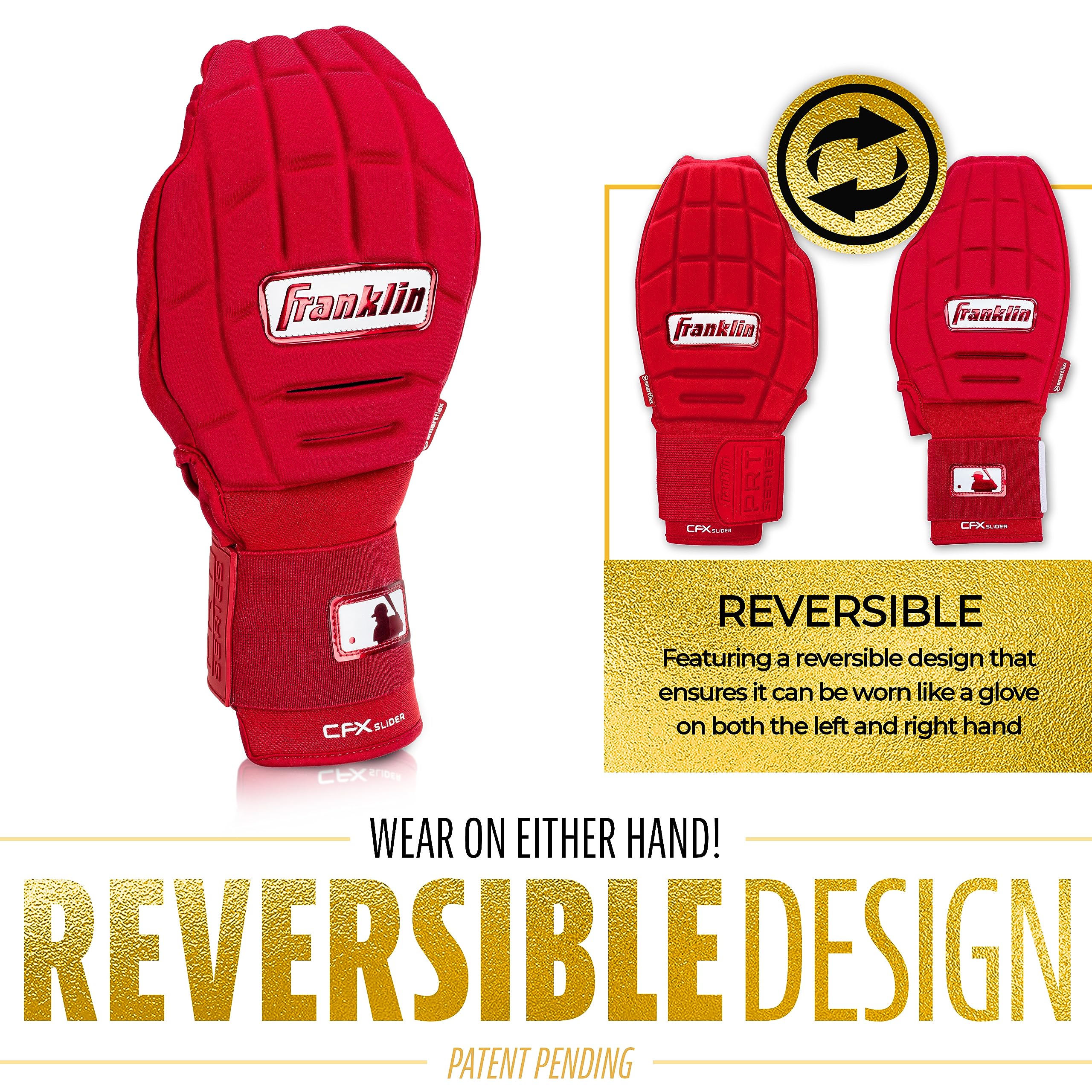 Foto 6 pulgar | Manopla Deslizante Franklin Sports Cfx Prt De Béisbol Para Adultos, Color Rojo - Venta Internacional.