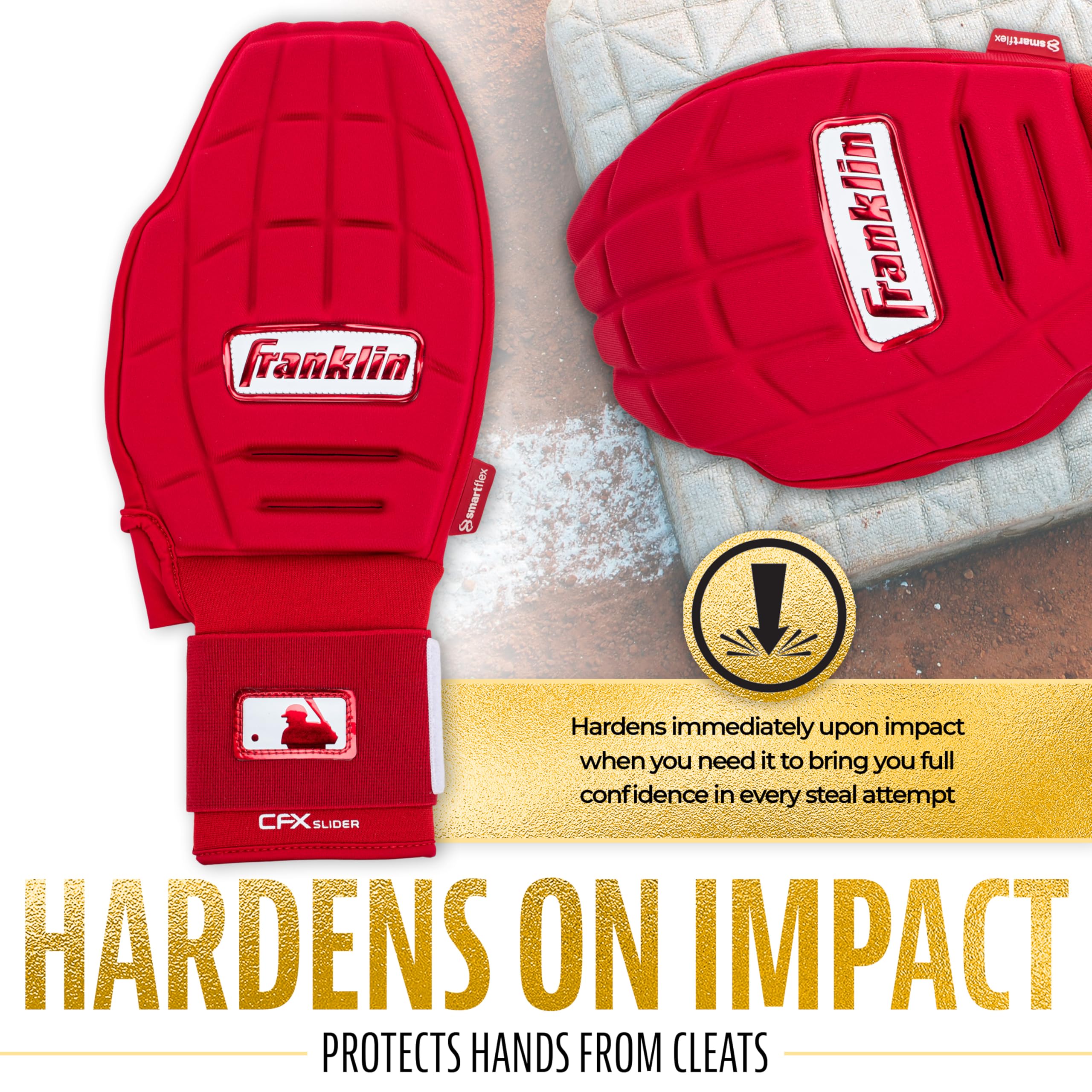 Foto 8 pulgar | Manopla Deslizante Franklin Sports Cfx Prt Para Béisbol Y Sóftbol, Color Rojo - Venta Internacional.