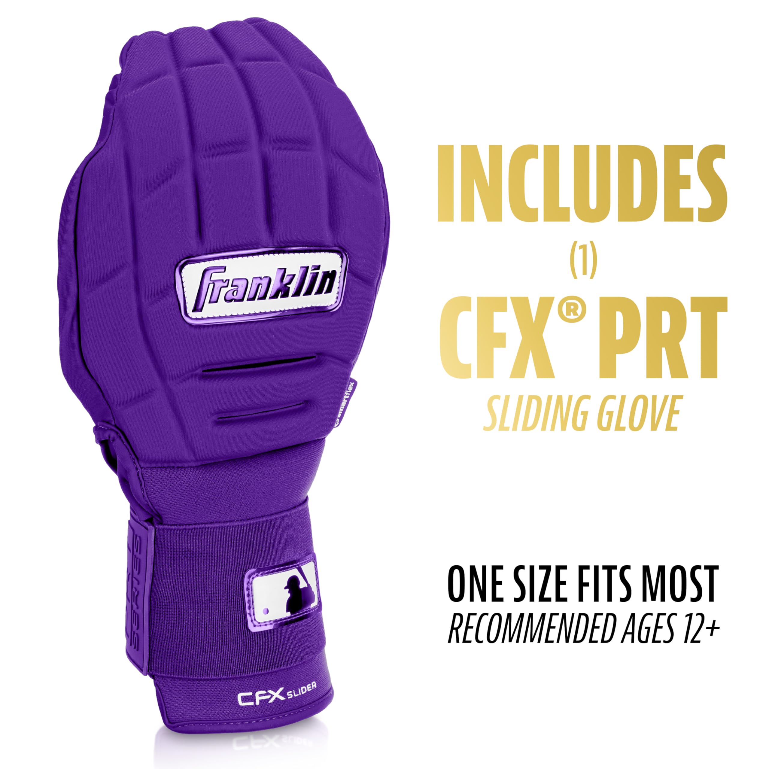 Foto 3 pulgar | Manopla Deslizante Franklin Sports Cfx Prt Para Adultos, Color Morado - Venta Internacional.