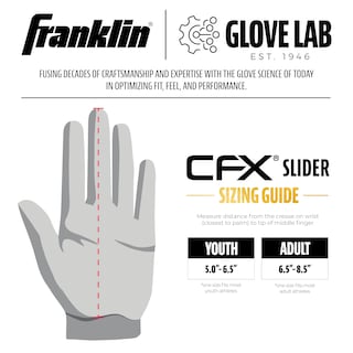 Foto 7 | Manopla Deslizante Franklin Sports Cfx Prt Para Béisbol Y Sóftbol Juvenil - Venta Internacional.