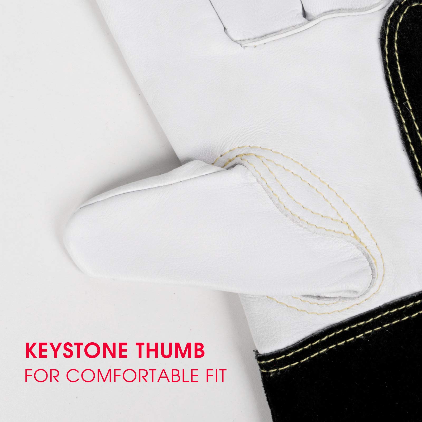 Foto 6 pulgar | Guantes De Soldadura Yeswelder Premium Goatskin Tig True-fit-xl - Venta Internacional.