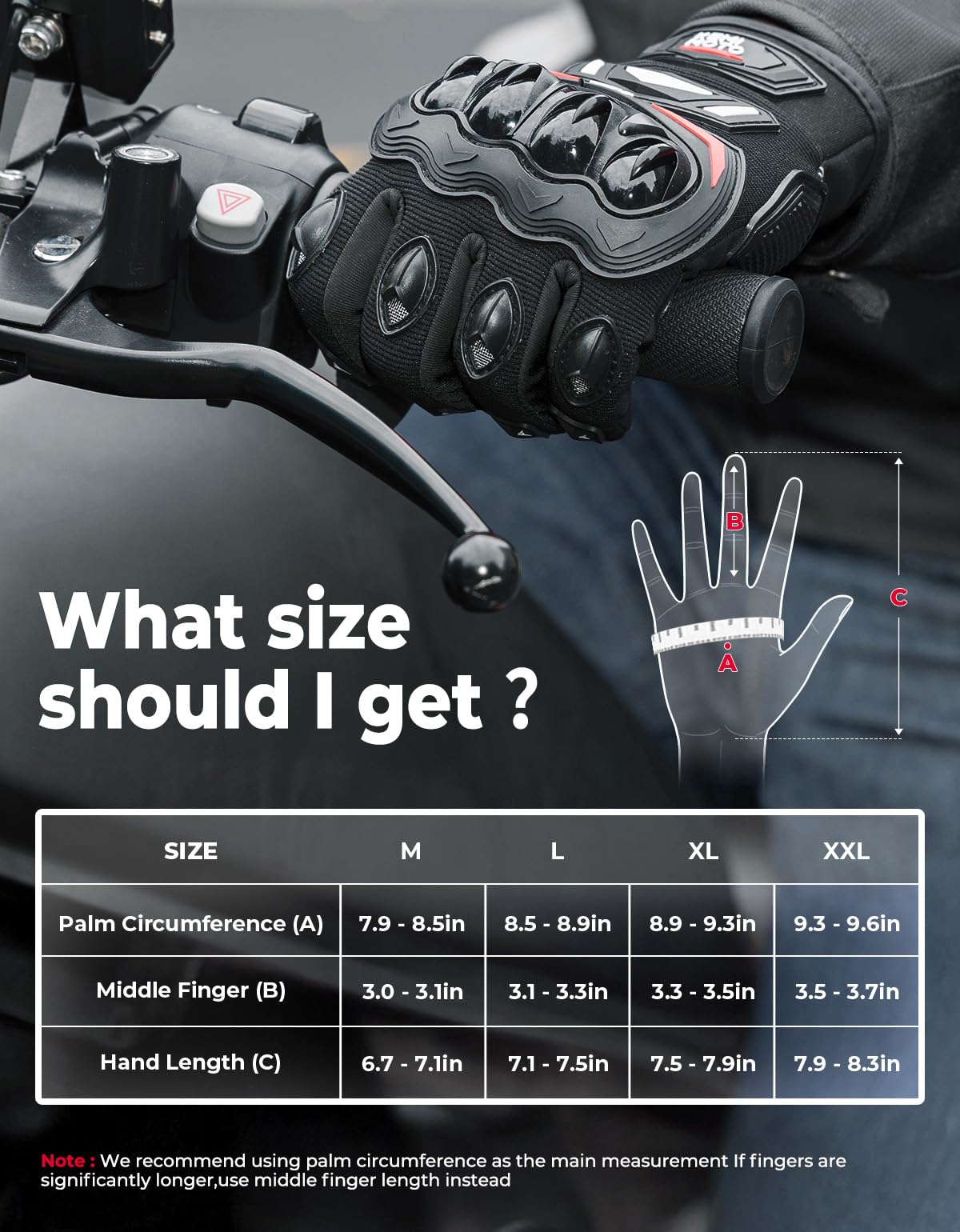 Foto 8 pulgar | Guantes De Moto Kemimoto Con Pantalla Táctil Para Hombre Y Mujer - Venta Internacional.