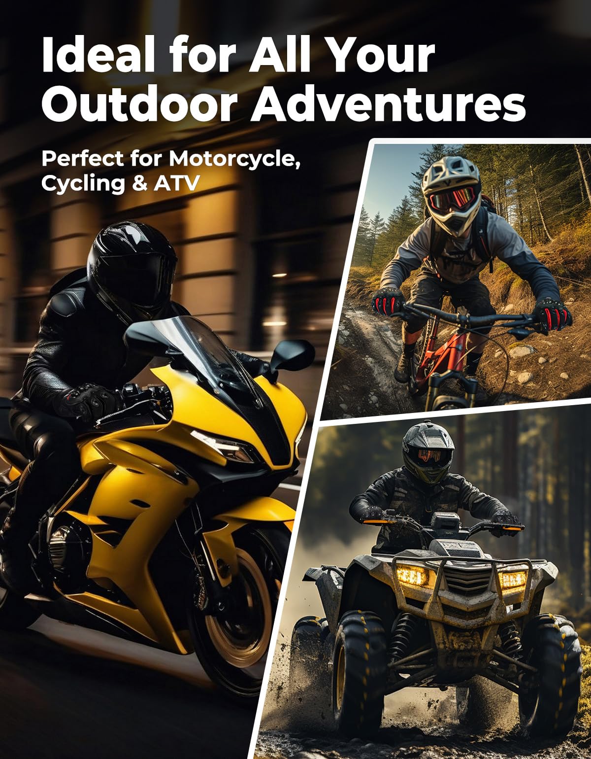 Foto 7 pulgar | Guantes De Moto Kemimoto Para Hombre Y Mujer Talla L Negros - Venta Internacional.