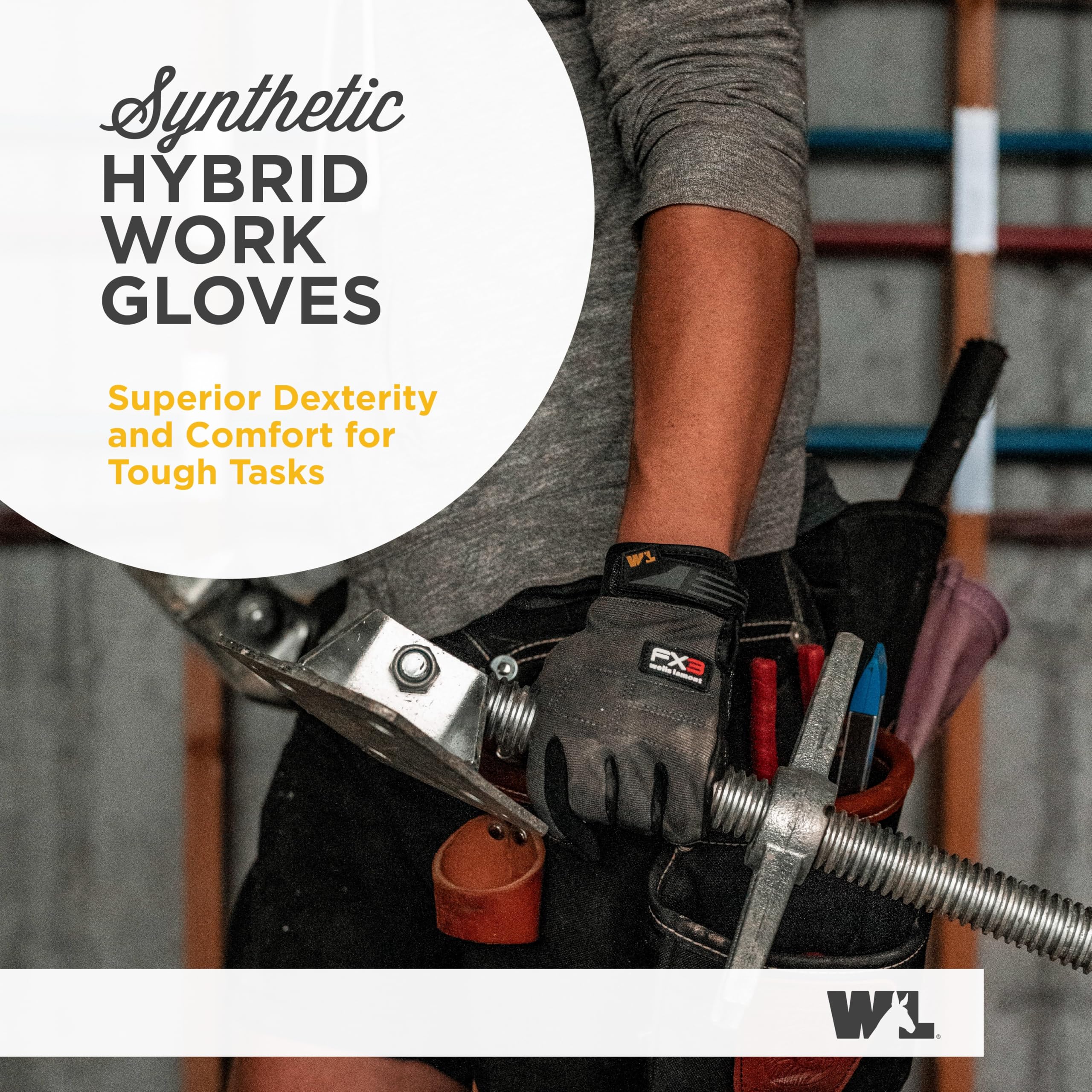 Foto 3 pulgar | Guantes De Trabajo Wells Lamont Fx3 Extreme Dexterity Gray Xl - Venta Internacional.