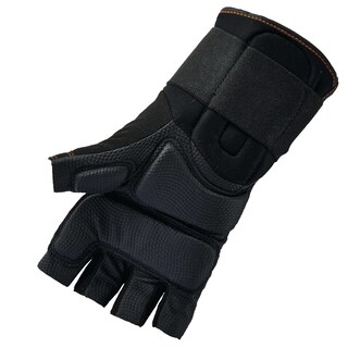 Foto 3 | Guantes Ergodyne Half-finger Impact Con Soporte Para Muñeca Xl, Color Negro - Venta Internacional.