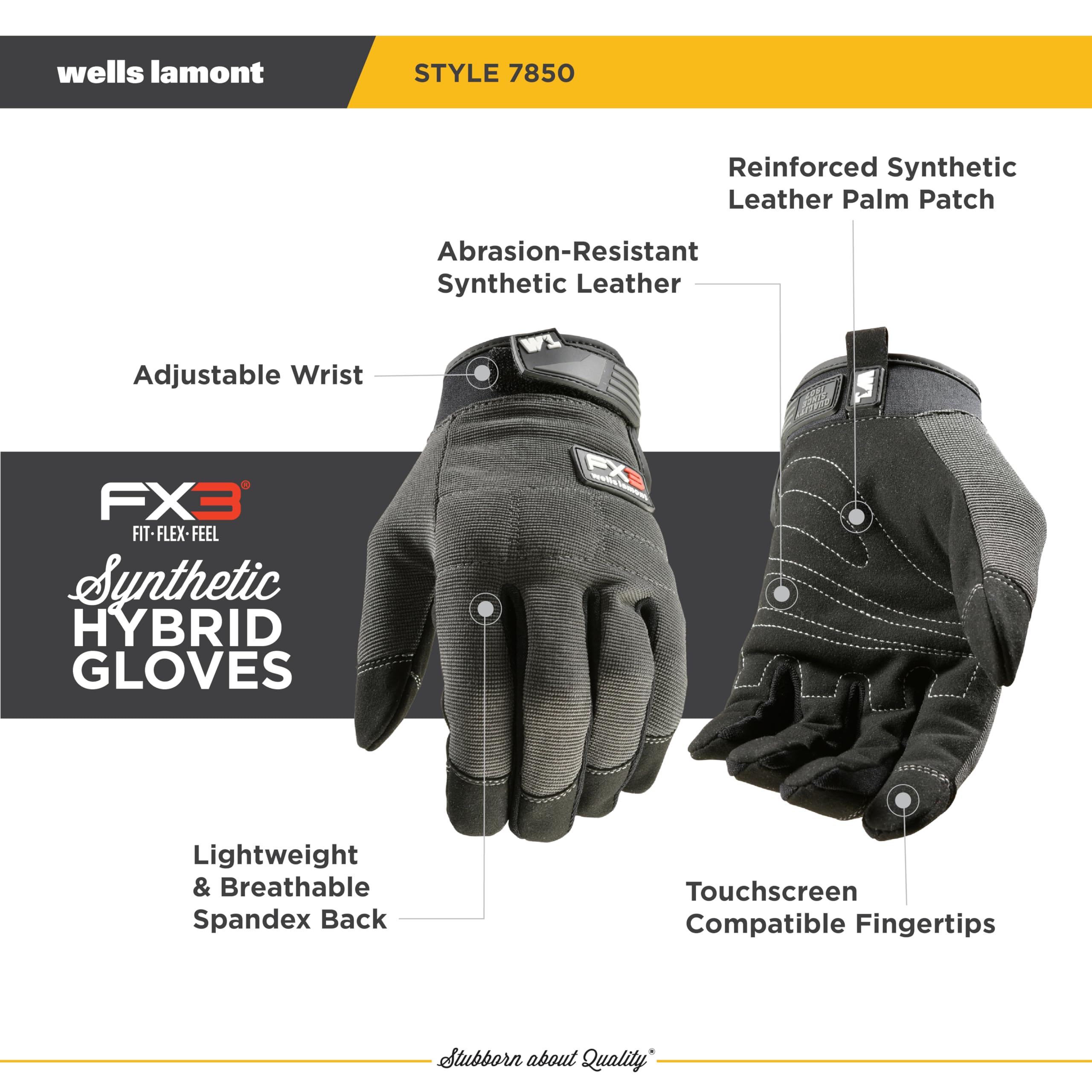 Foto 4 pulgar | Guantes De Trabajo Wells Lamont Fx3 Extreme Dexterity Con Pantalla Táctil - Venta Internacional.