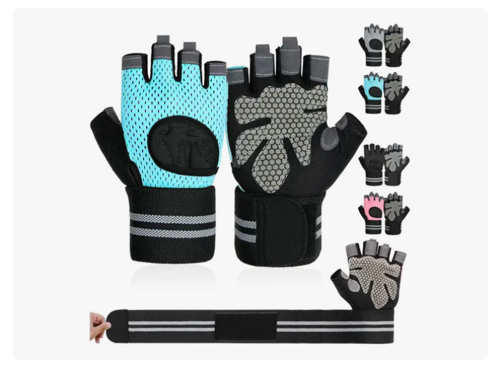 Foto 2 pulgar | Guantes Para Gym Xtellar Pesas Deportivos Muñequeras Mujer Y Hombre