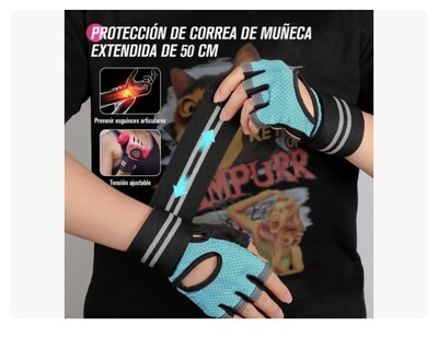 Foto 4 | Guantes Para Gym Xtellar Pesas Deportivos Muñequeras Mujer Y Hombre