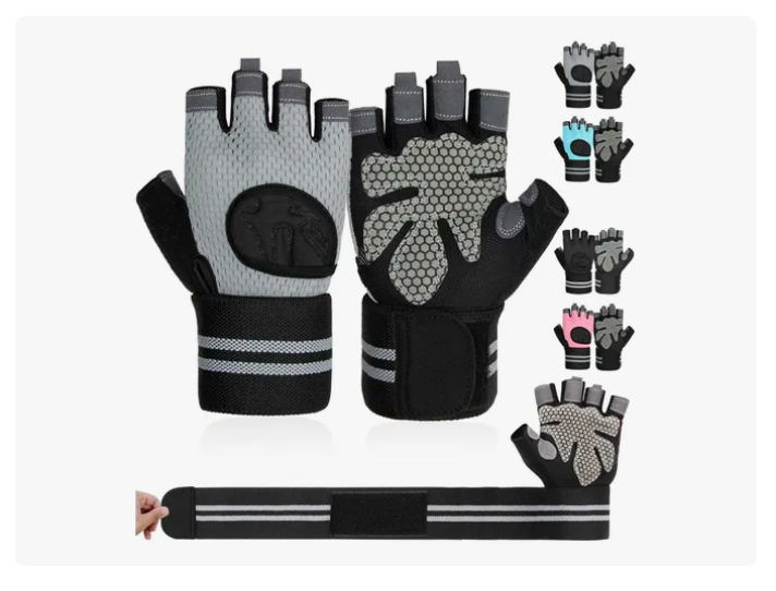 Foto 2 pulgar | Guantes Para Gym Xtellar Pesas Deportivos Muñequeras Mujer Y Hombre