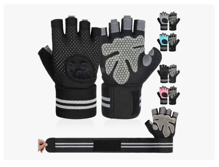 Foto 2 pulgar | Guantes Para Gym Xtellar Pesas Deportivos Muñequeras Mujer Y Hombre