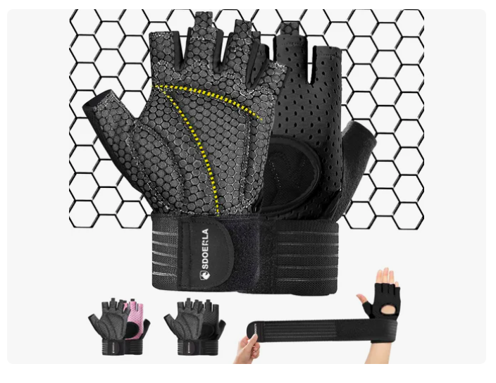 Foto 1 | Guantes Gym Xtellar  Pesas Deportivos Muñequeras Mujer Hombre