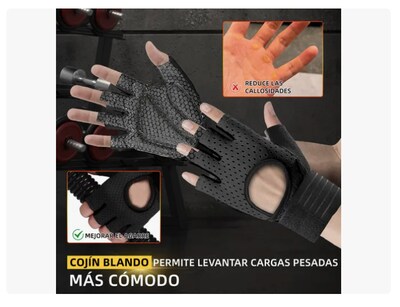 Foto 2 | Guantes Gym Xtellar Pesas Deportivos Muñequeras Mujer Hombre