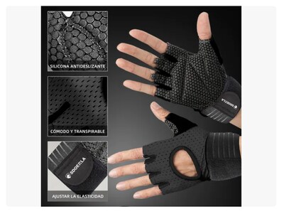 Foto 4 | Guantes Gym Xtellar Pesas Deportivos Muñequeras Mujer Hombre