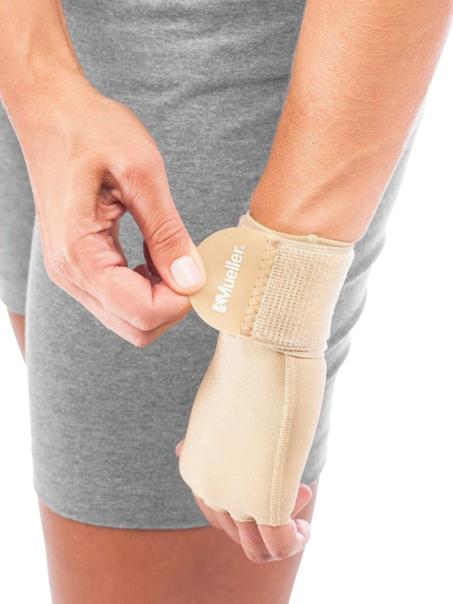 Foto 4 pulgar | Guante De Compresión Mueller Arthritis  Soporte Para Manos Y Muñecas  Beige - Venta Internacional.