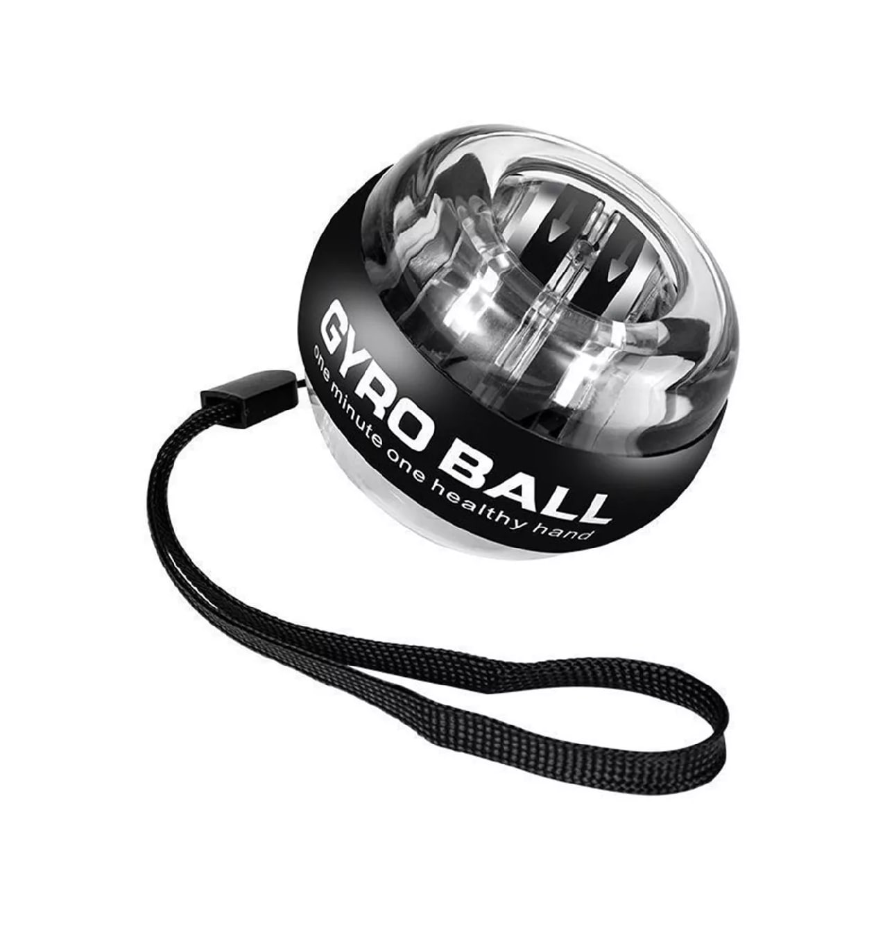 Led Ejercitador Giroscopica Powerball Muñeca Brazo Fuerza Negro $649