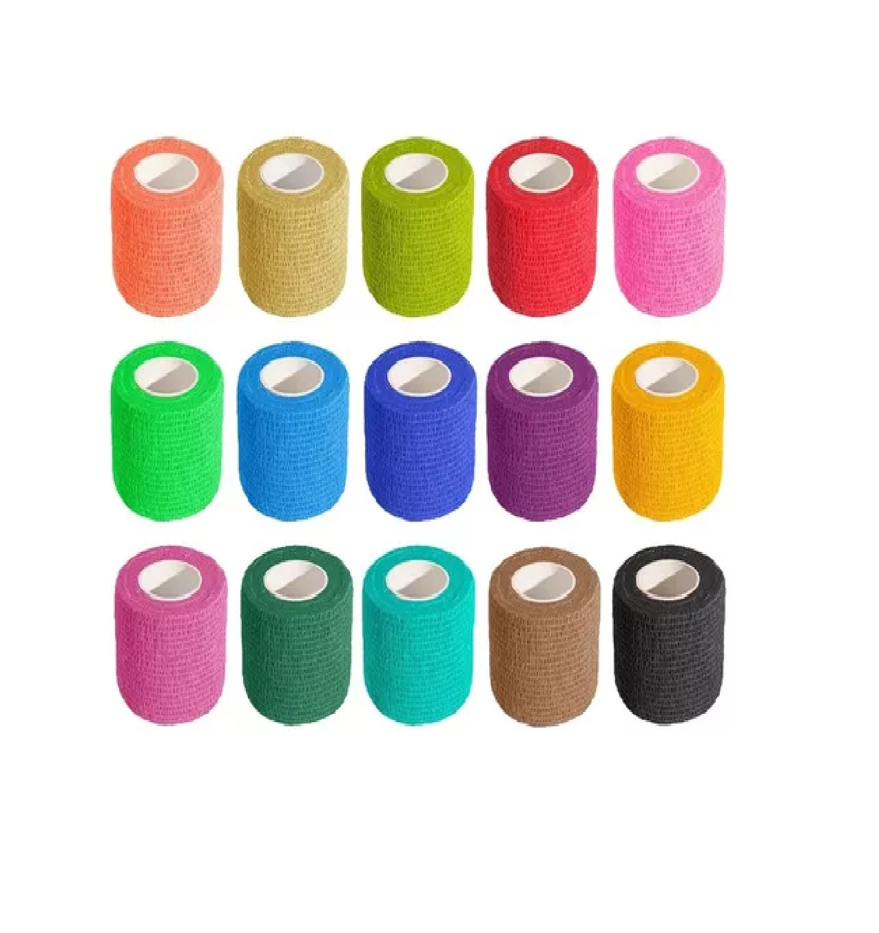 Rollos de Cinta Kinesiológica Belug Multicolor 5*4.5 cm 15 Piezas