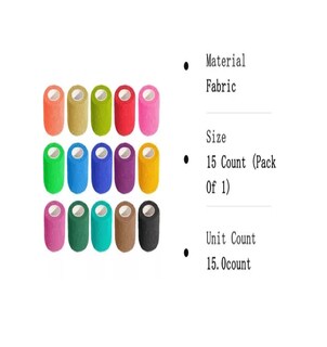 Foto 2 | Rollos de Cinta Kinesiológica Belug Multicolor 5*4.5 cm 15 Piezas