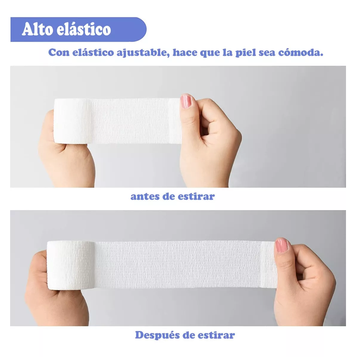 Foto 3 | Set Venda Elástica Auto adherible Eo Safe Imports Esi-9893 Blanco 24 Piezas