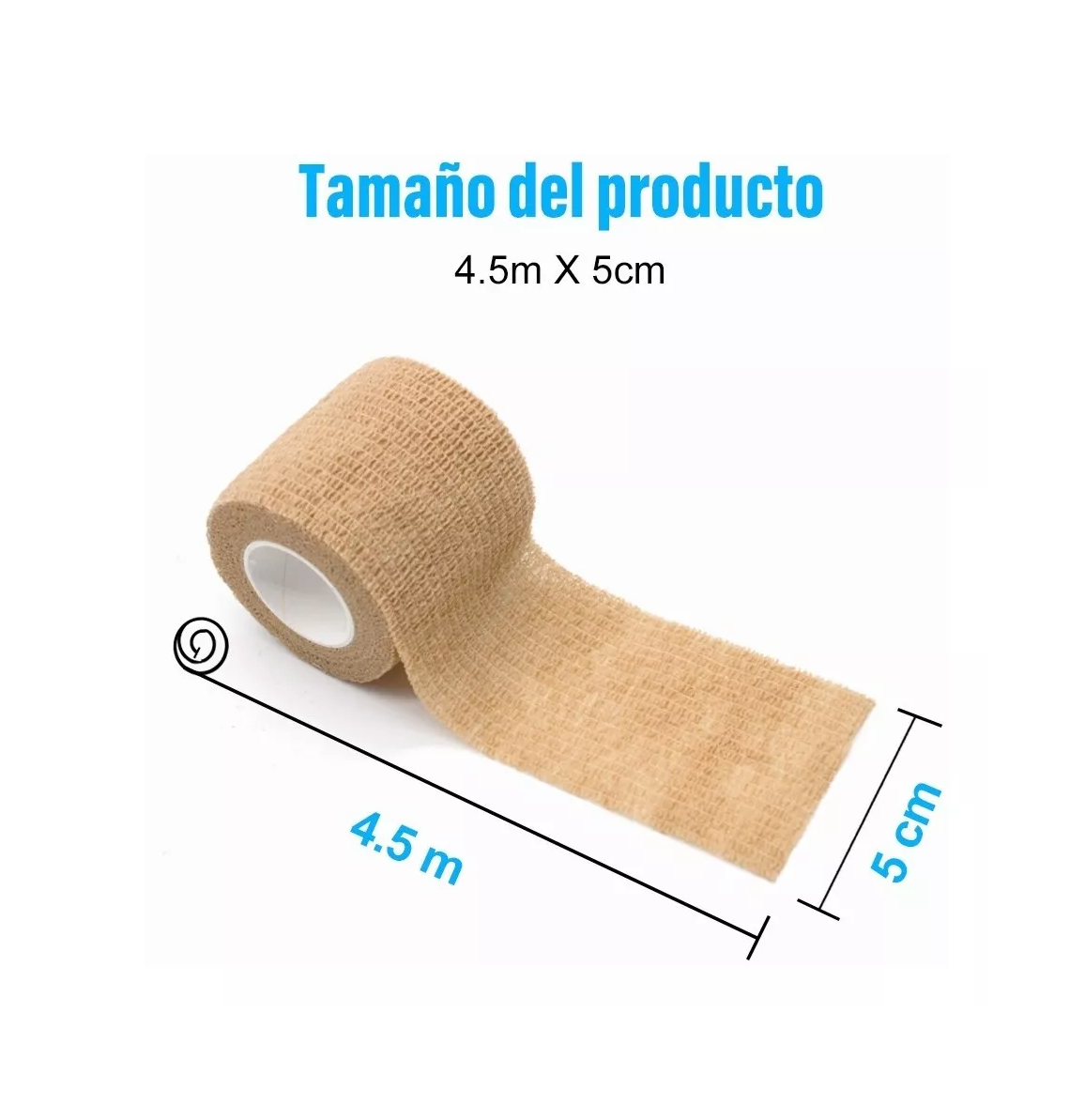 Foto 5 pulgar | Cinta Venda Elástica Cohesiva Autoadherible Belug Multicolores 4.5 m x 5 cm 6 Piezas